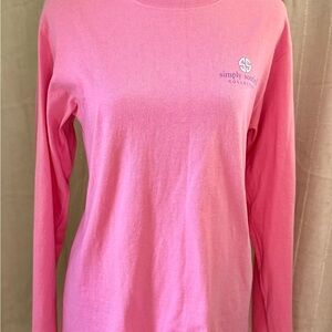 Simply Southern Bright Pink Long Sleeve Top